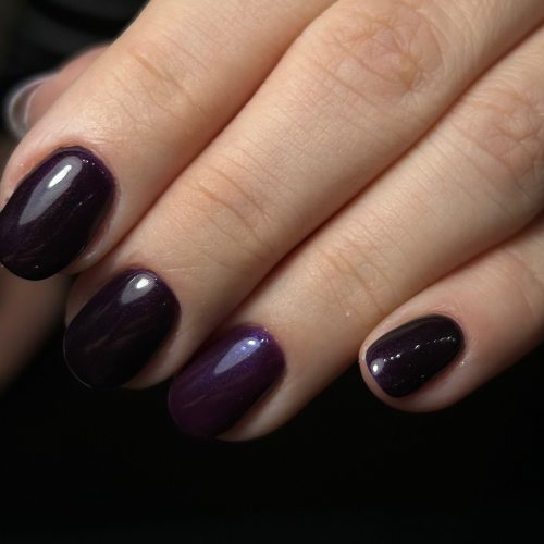 Manichiura gel nude shimmer perlat sidefat